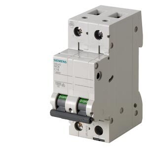 SIEMENS 5SL42068 Interruttore magnetotermico 400V 10 kA, a 2 poli, D, 6AINT MT 2P D6 10KA