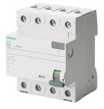 SIEMENS 5SM36426 Interruttore automatico differenziale, a 4 poli, tipo A, In: 25 A, 300 mA, Un AC: 400 V